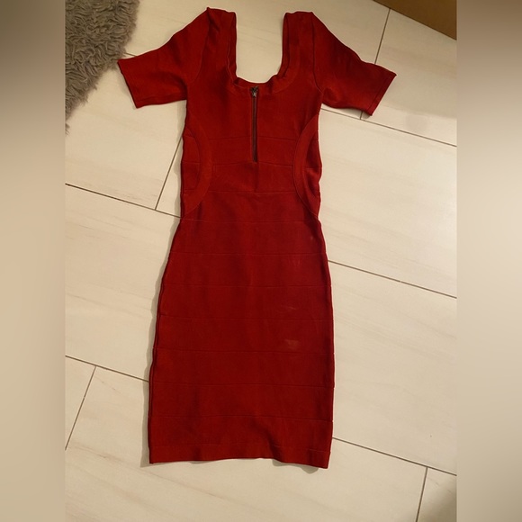 Bebe red bandage dress S - Picture 3 of 4